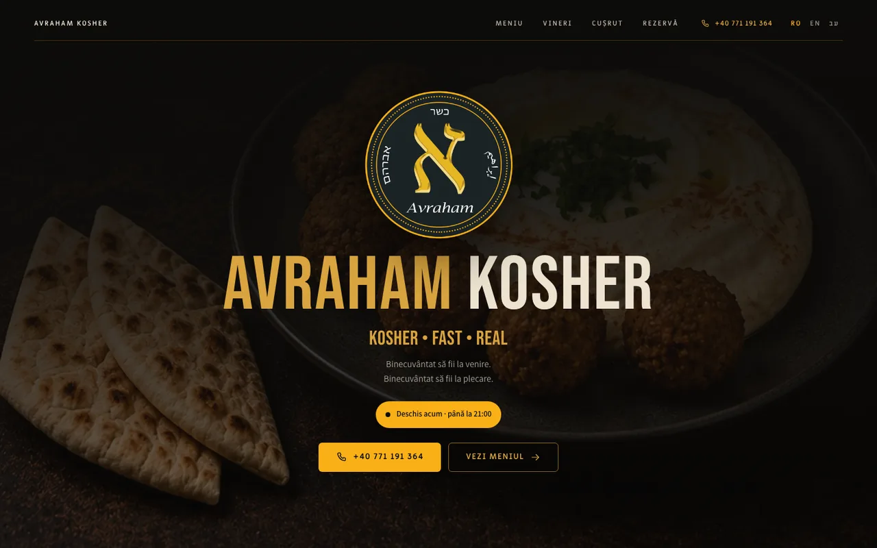 Pagina principală Avraham Kosher